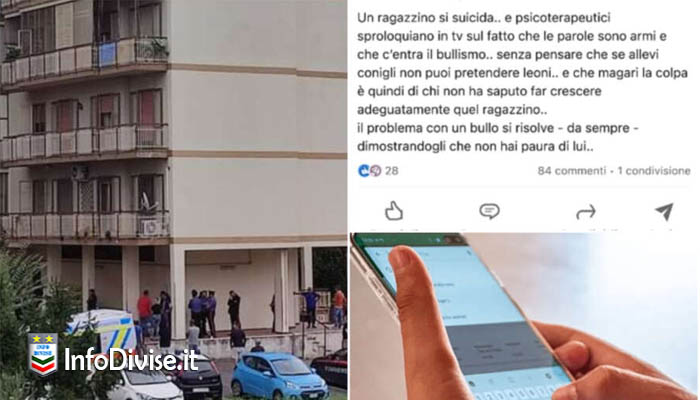 Carabinieri ragazzo suicida gragnano