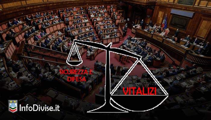 vitalizio degli ex senatori Comparto Difesa e Sicurezza