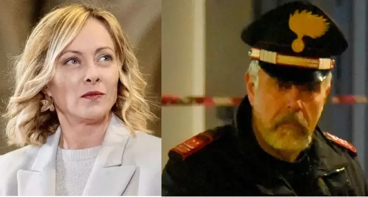 Meloni encomio maresciallo carabinieri Masini