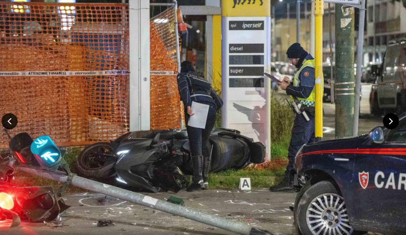 Video Carabinieri incidente milano