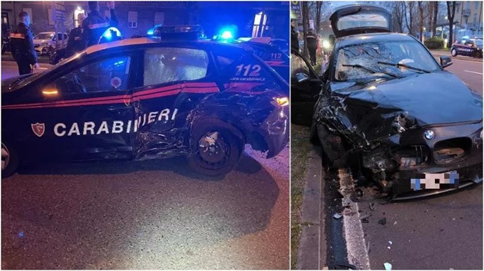 Carabiniere in gravi condizioni dopo uno scontro